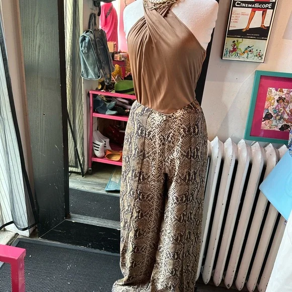 Ralph Lauren The purple Label Saunders Python Print Palazzo Pants - Picture 7 of 13